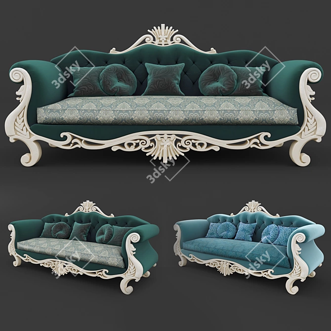 Contemporary Furniture Set 3D model image 1