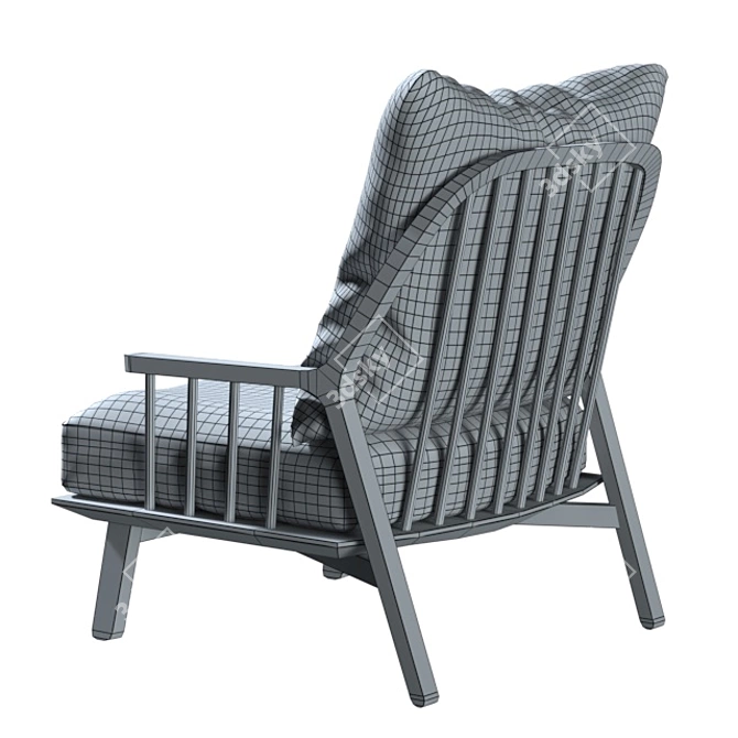 Richard Armchair: Modern Comfort by AM.PM 3D model image 5