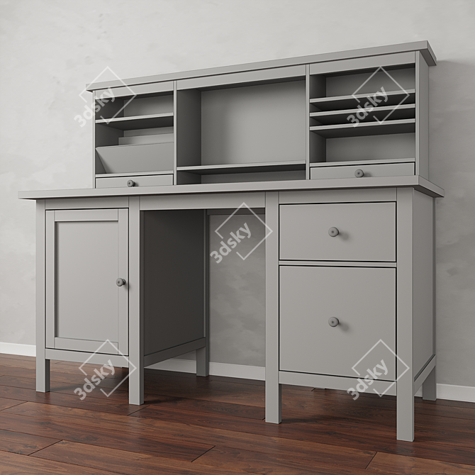 IKEA HEMNES: Versatile Table with Optional Module 3D model image 3