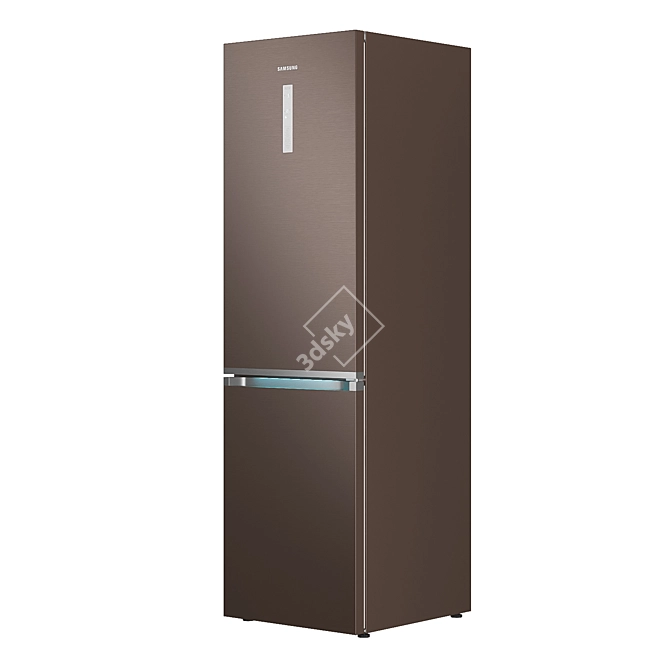 Samsung RB7000 RB41R7847DX 595х650х2016 - Sleek and Spacious Refrigerator 3D model image 2