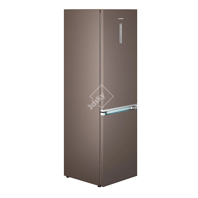 Samsung RB7000 RB41R7847DX 595х650х2016 - Sleek and Spacious Refrigerator 3D model image 3