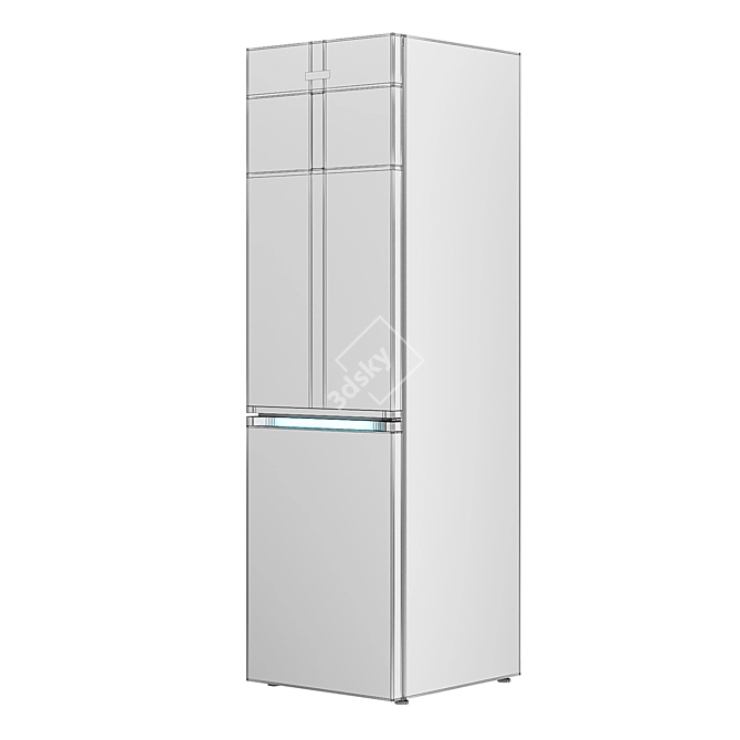 Samsung RB7000 RB41R7847DX 595х650х2016 - Sleek and Spacious Refrigerator 3D model image 4