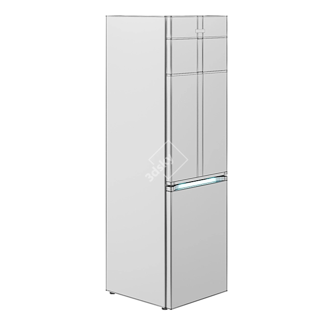 Samsung RB7000 RB41R7847DX 595х650х2016 - Sleek and Spacious Refrigerator 3D model image 5