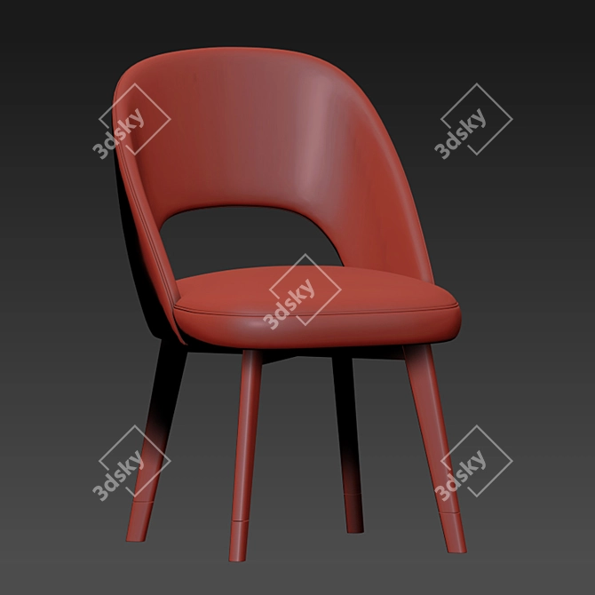 Elegant Baxter Colette Dining Chair 3D model image 3