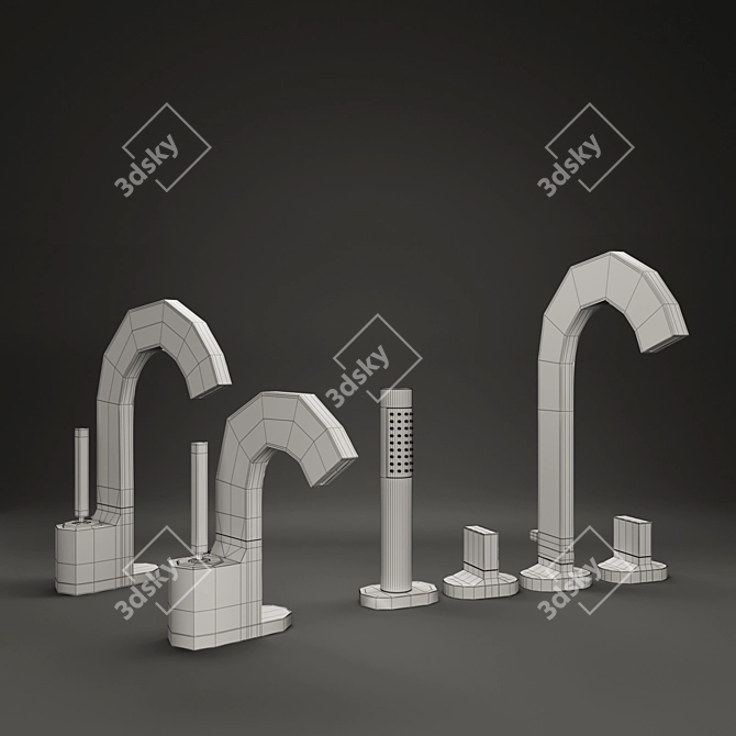 Cut Collection: Luxury Italian Taps 3D model image 4