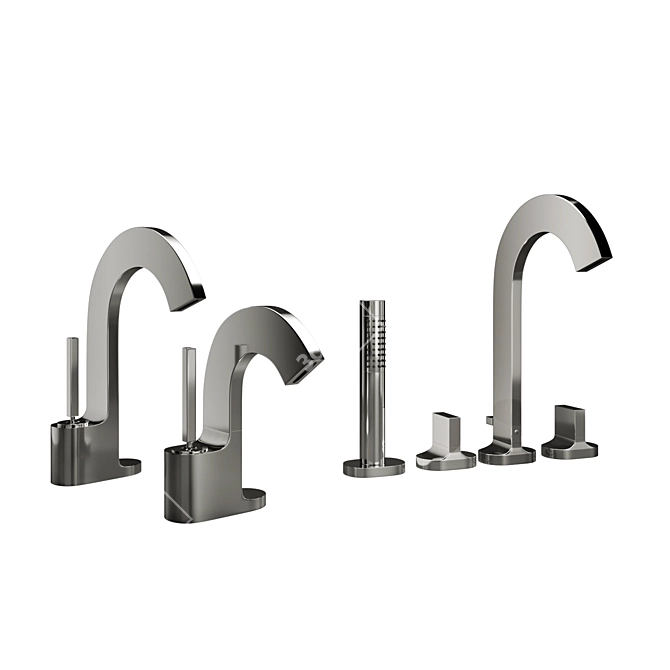 Cut Collection: Luxury Italian Taps 3D model image 6