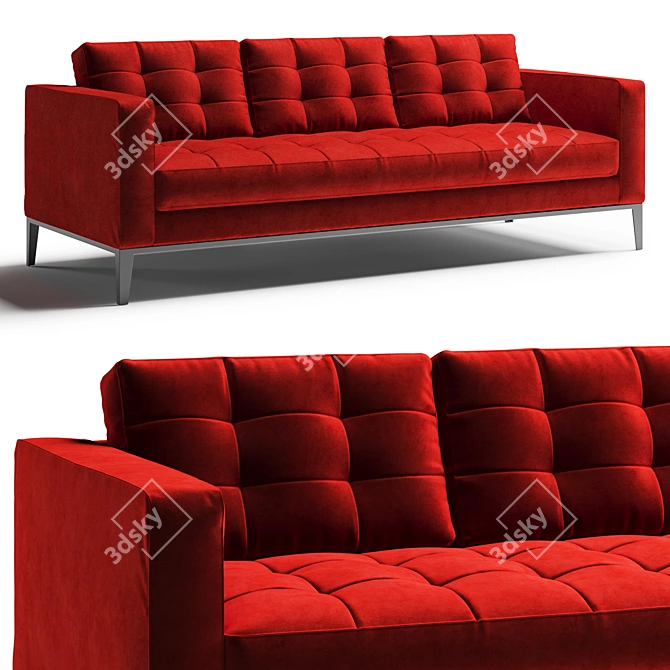 Modern and Sleek B&B Italia Ac Lounge Sofa 3D model image 1