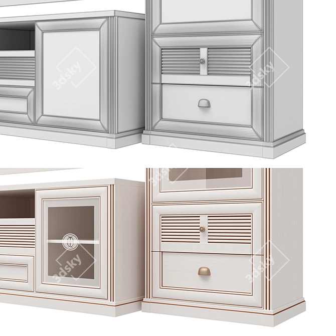 Isotta Mini 2.2 Living Room Set 3D model image 11