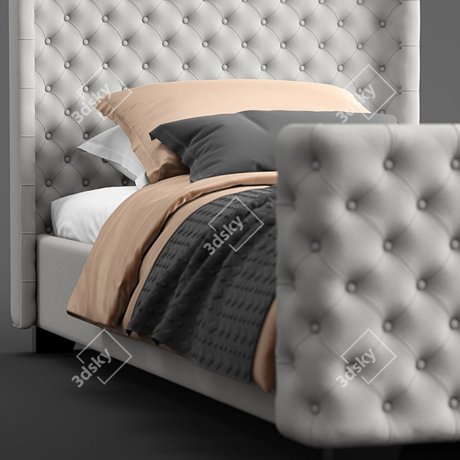 4-in-1 Single Bed: Versatile & Stylish 3D model image 3
