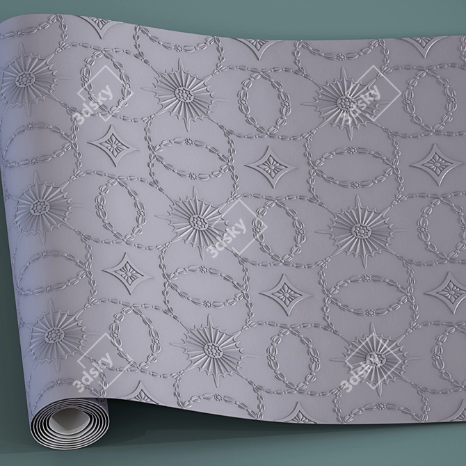 Lincrusta Amelia 8K Wallpaper 3D model image 3