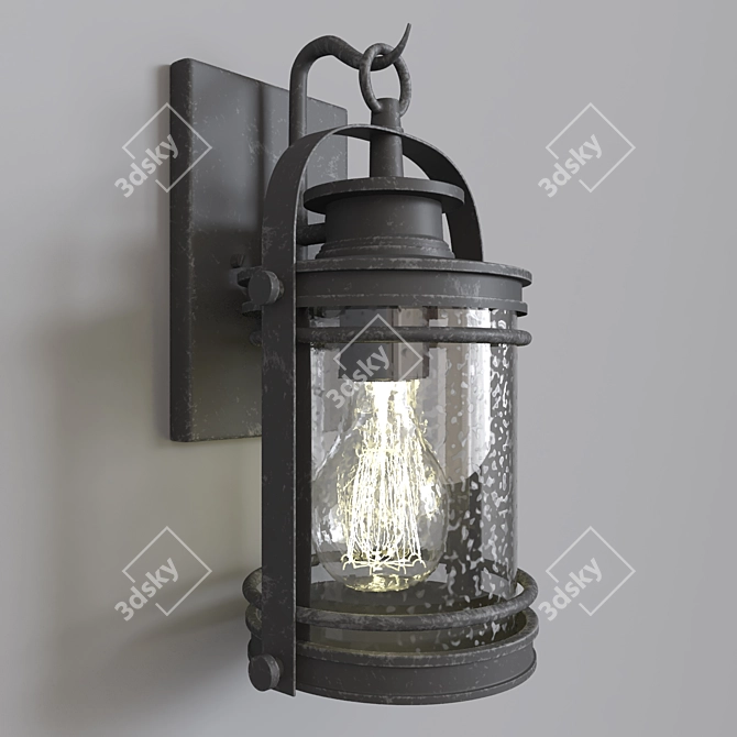 Pinterest-Inspired Wall Light 3D model image 1