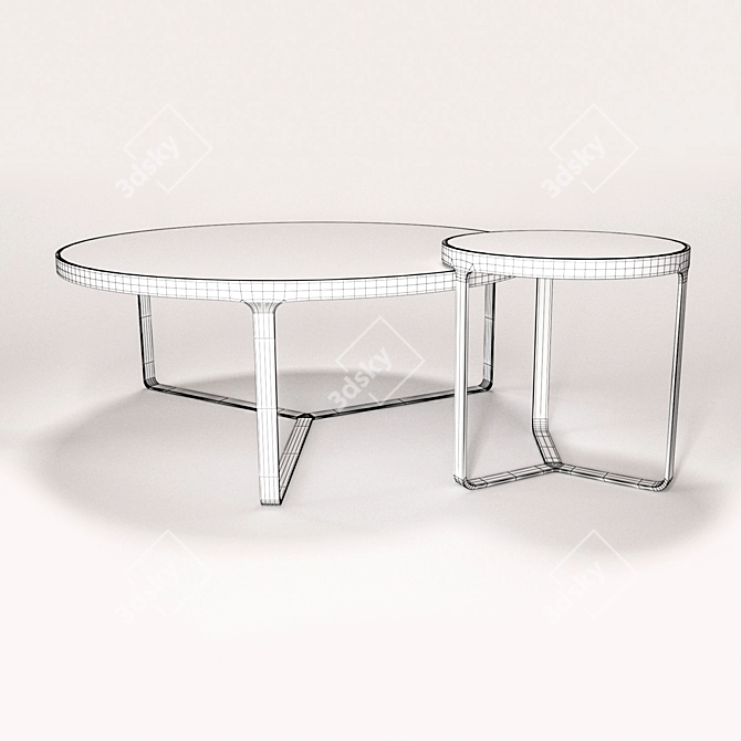 Punk Art Coffee Table No. 19 3D model image 3