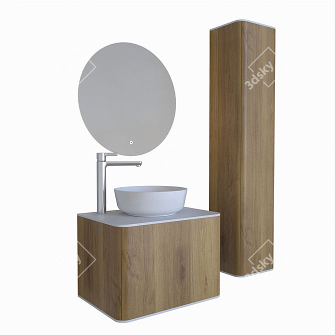 STWORKI Nottwil 60 - Stylish and Compact Bathroom Vanity 3D model image 1