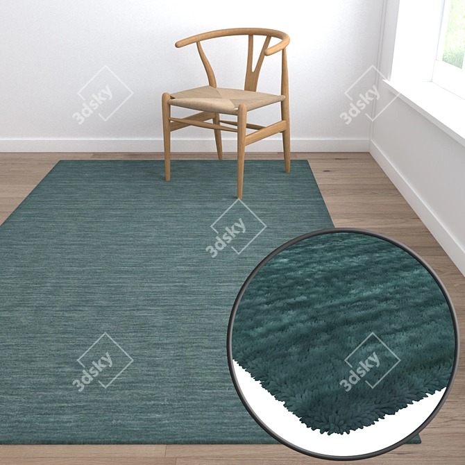 Luxury Carpets Set 3D model image 5