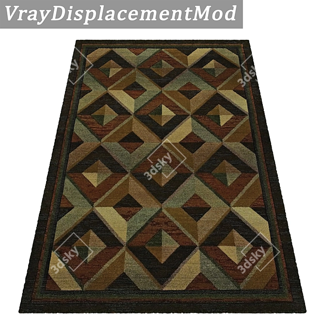 Luxury Carpet Set with High-Quality Textures 3D model image 3