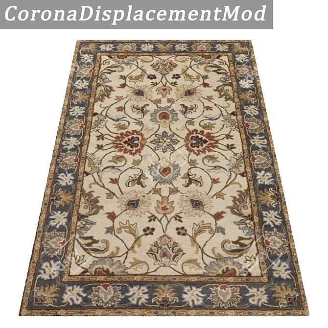 Title: Luxury Carpet Set | High-Quality Textures 3D model image 4