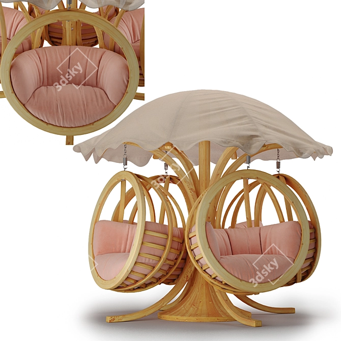 Fungi Hangout Seats 3D model image 7