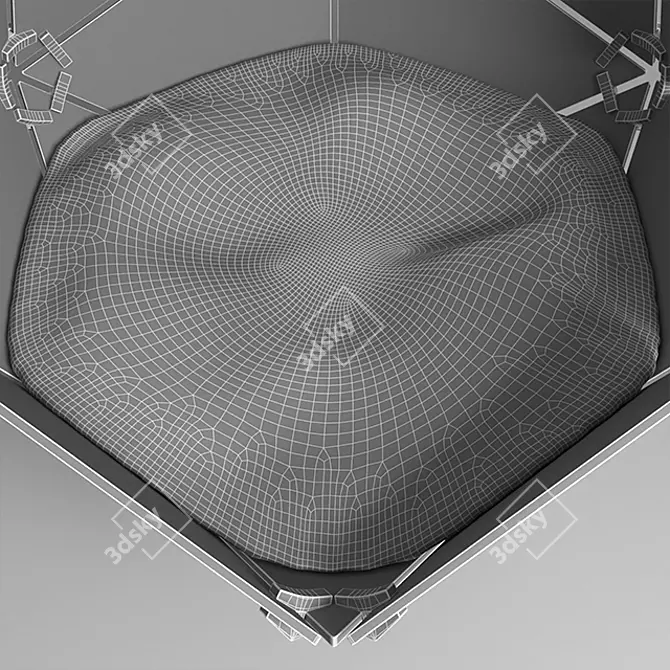 Birch Plywood Geosphere Pet Bed 3D model image 4