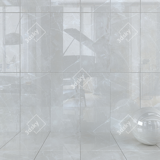 Maison Bone Wall Tiles: Multi-Texture, 3D Max, Corona Render 3D model image 1