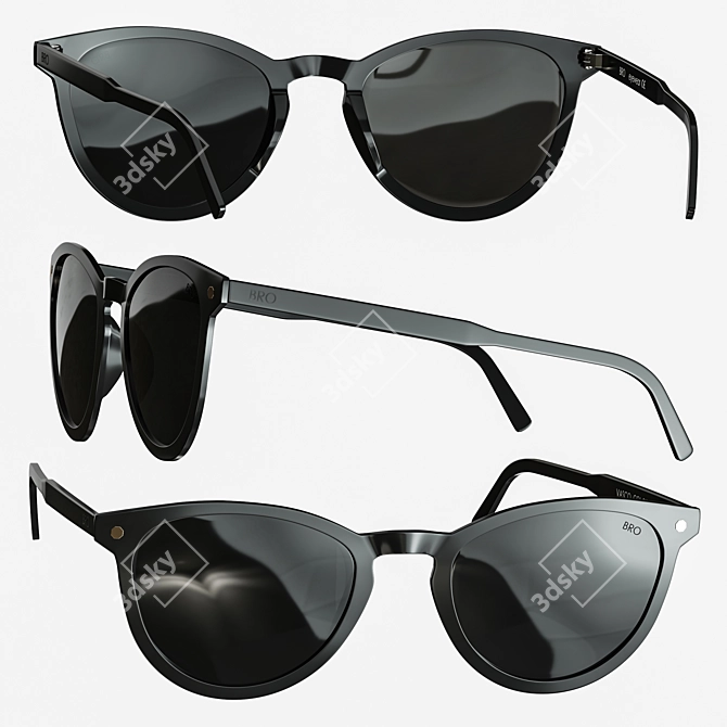 Stylish Shades: 145mm x 140mm 3D model image 1