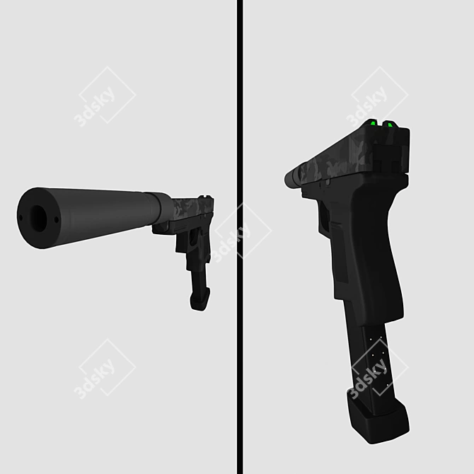 Night Guardian Glock 17 3D model image 3