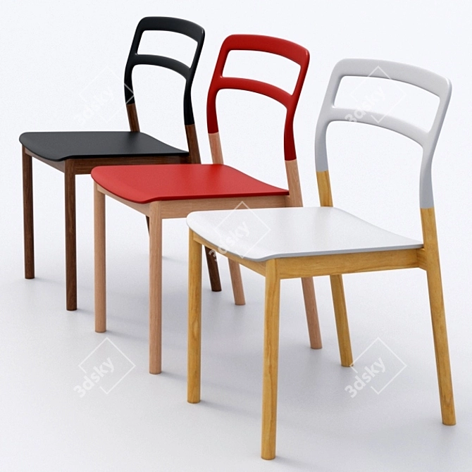 Sleek Florinda Chair: Monica Förster 3D model image 2
