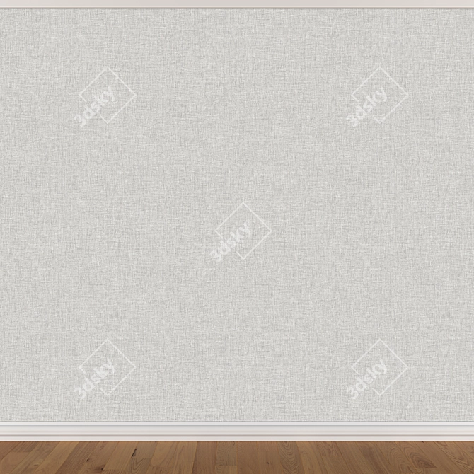 Seamless Wallpaper Set: 3 Colors 3D model image 2