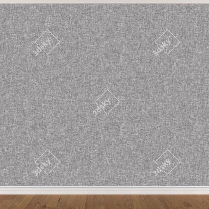 Seamless Wallpaper Set: 3 Colors 3D model image 3