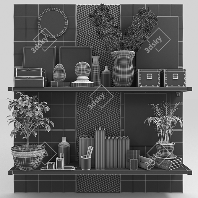 Elegant Decor Set 3D model image 2