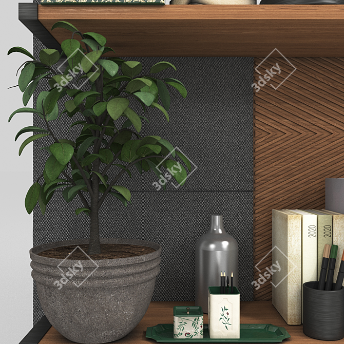 Elegant Decor Set 3D model image 4