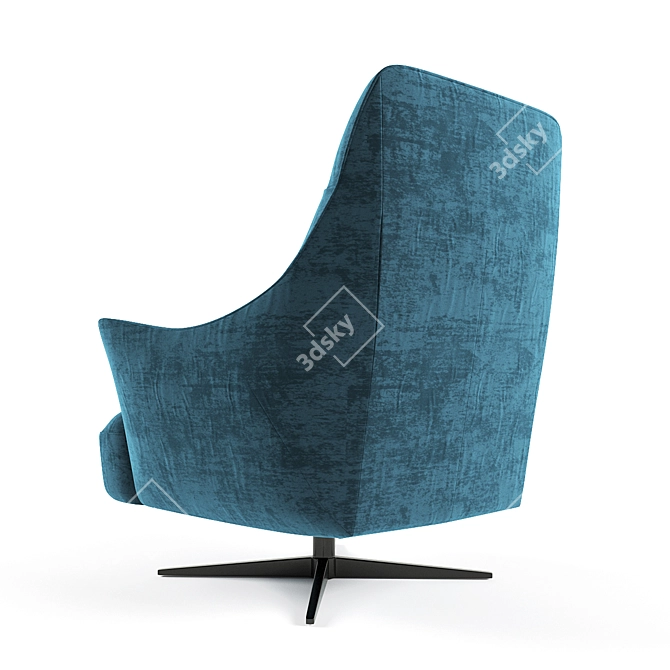 Natuzzi Calma Armchair: Modern Elegance 3D model image 2