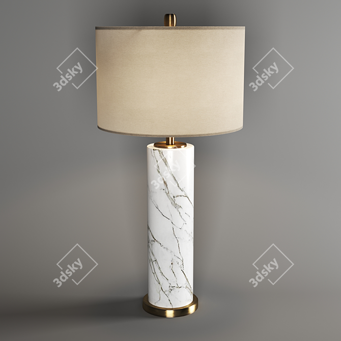 Contemporary Ceramic Table Lamp 3D model image 1