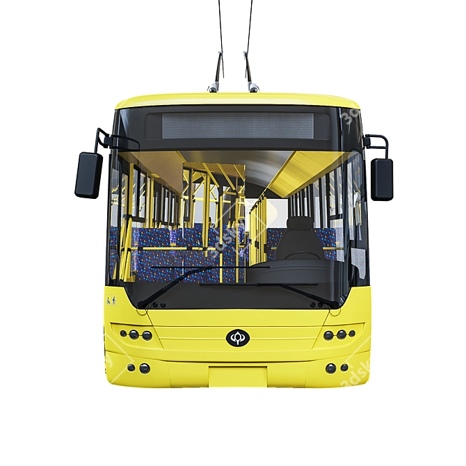 Customizable Trolleybus: Personalize Your Ride! 3D model image 4