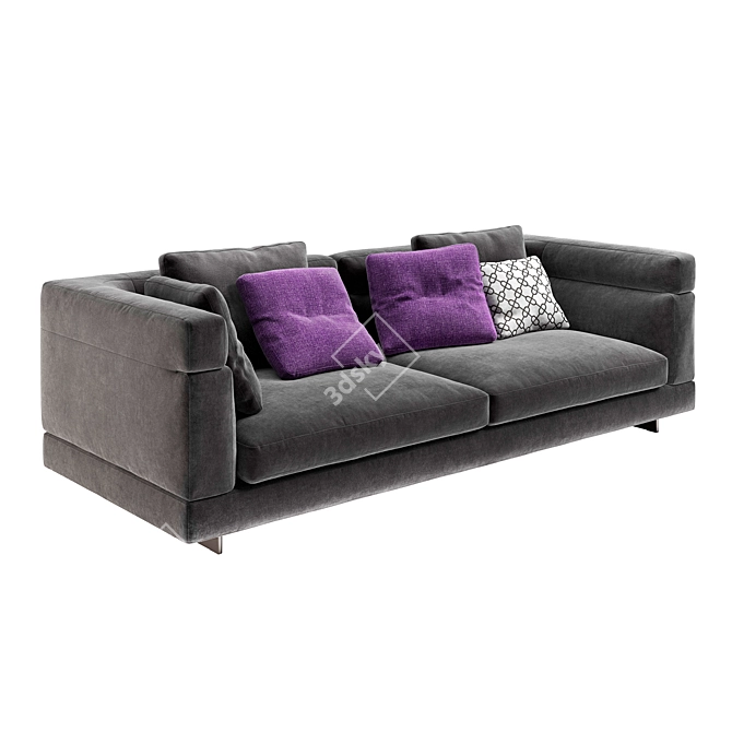 Minotti Alexander High-Quality Sofa 3D model image 1