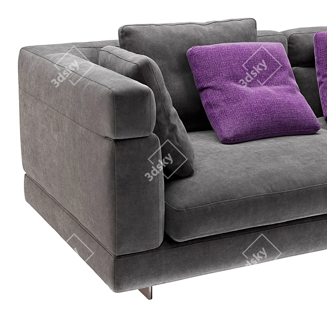 Minotti Alexander High-Quality Sofa 3D model image 3