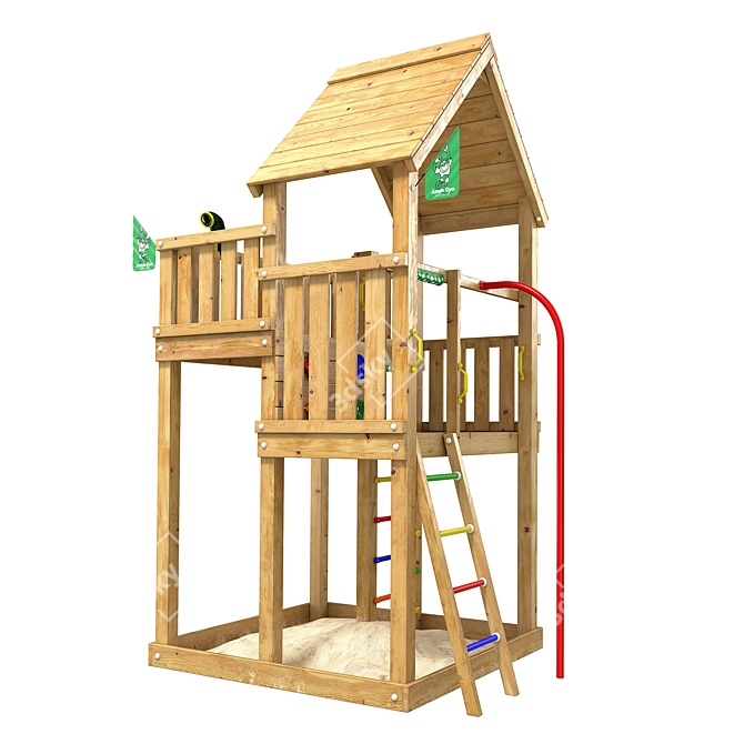 Ultimate Jungle Gym with Fireman's Pole 3D model image 2