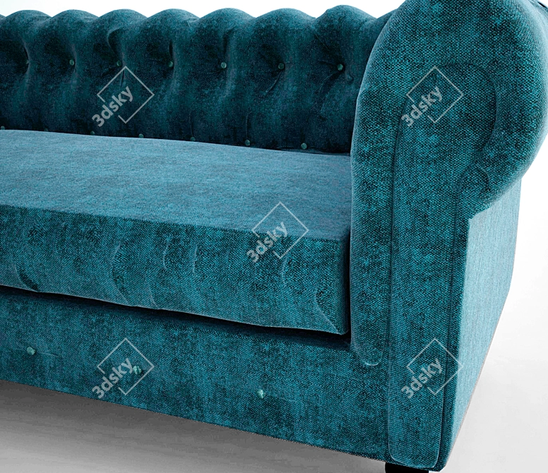 Archive Sofa with Textures 3D model image 4