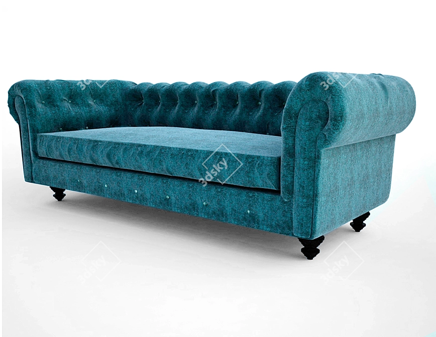 Archive Sofa with Textures 3D model image 5