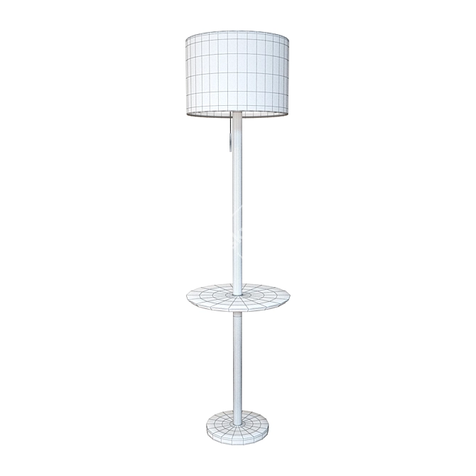 Vilber Floor Lamp with Table 3D model image 2
