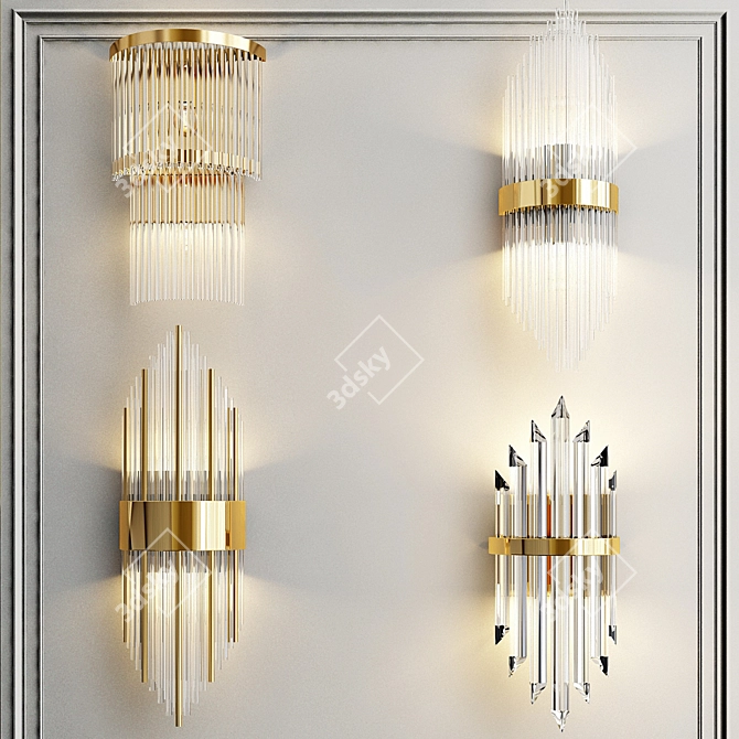 Illuminate Your Space: Wall Lamp Collection 3D model image 1