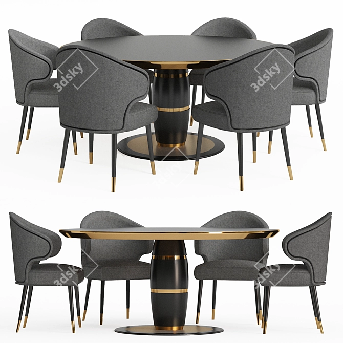 Contemporary Dining Table 2014 3D model image 1