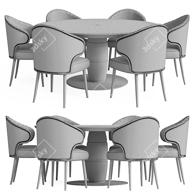 Contemporary Dining Table 2014 3D model image 2