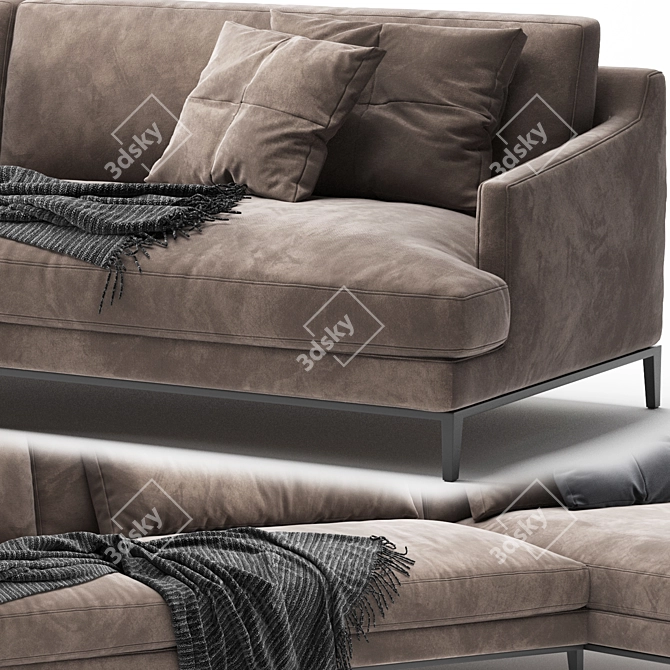 Modern Poliform Bellport Sofa 3D model image 4