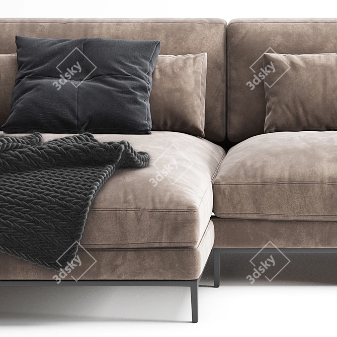 Modern Poliform Bellport Sofa 3D model image 5