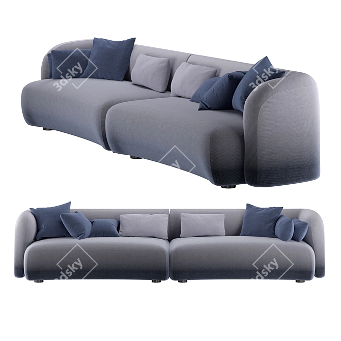 Luxury Bubble Sofa by Saccaro 3D model image 1