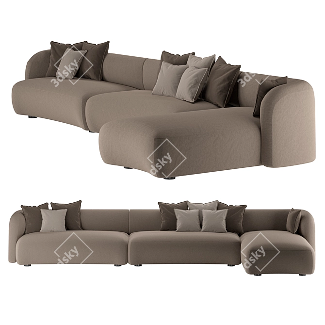 Luxury Bubble Sofa by Saccaro 3D model image 3