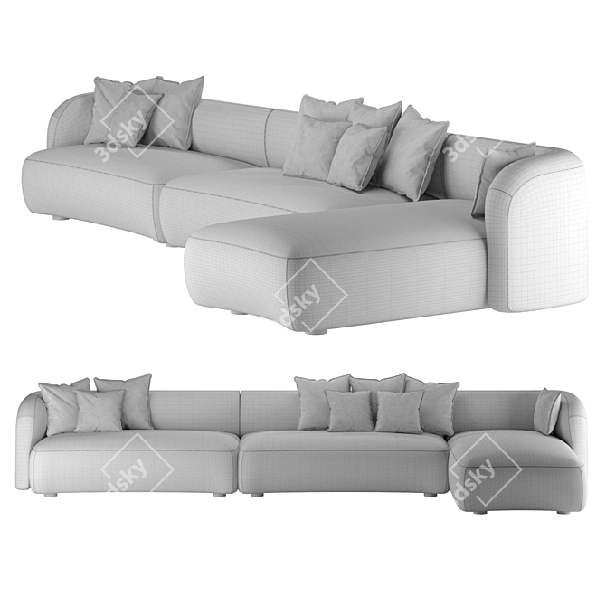 Luxury Bubble Sofa by Saccaro 3D model image 4