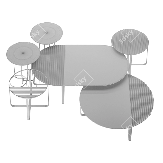 Saccaro Indoor Table: Elegant & Functional 3D model image 1