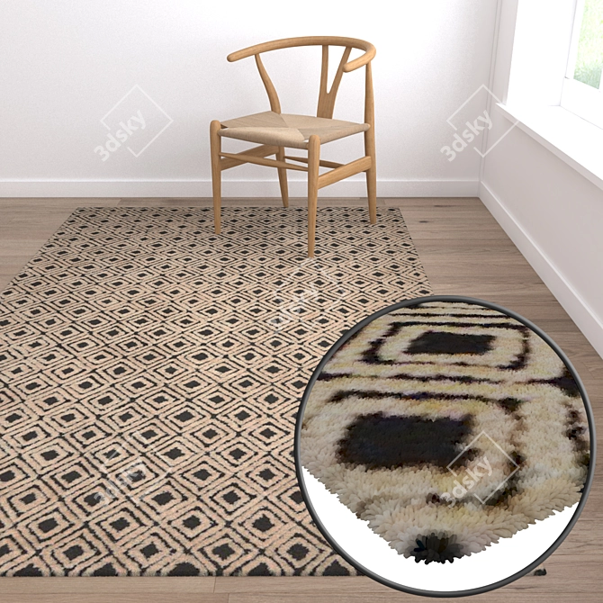 High-Quality Carpet Set 3D model image 5