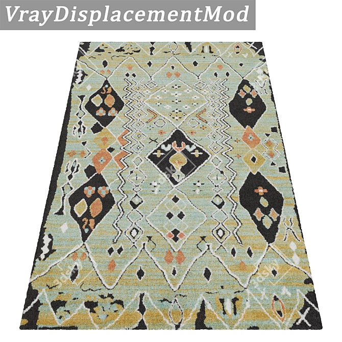  High-Quality 3-Piece Carpets Set 3D model image 3